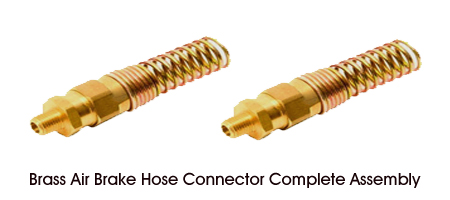 Brass Air Brake Hose Connector Complete Assembly, brass fittings and components india manufactures