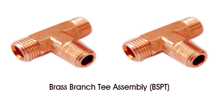 Brass Branch Tee Assembly (BSPT)