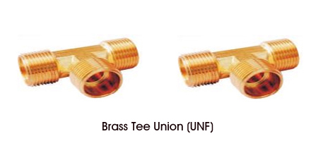 Brass Tee Union UNF
