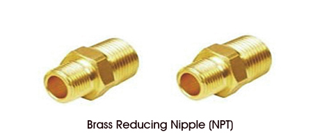 Brass Reducing Nipple NPT