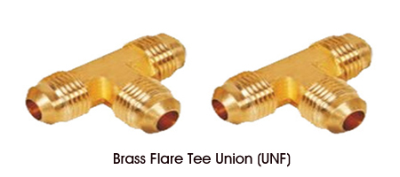 Brass Flare Tee Union (UNF)