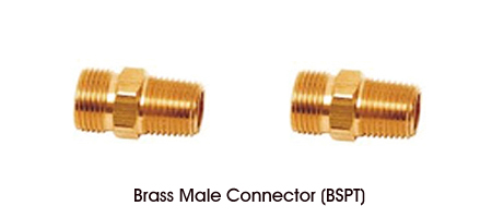 Brass Male Connector BSPT