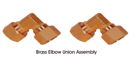 Brass Elbow Union Assembly