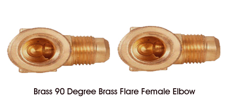 Brass 90 Degree Brass Flare Female Elbow