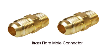 Brass Flare Male Connector 