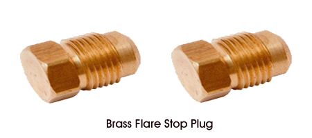Brass Flare Stop Plug 