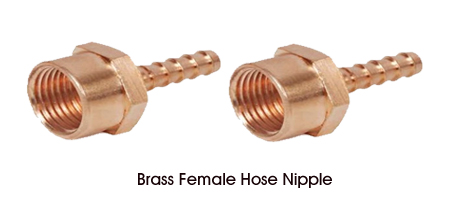 Brass Female Hose Nipples