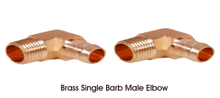 Brass Single Barb Male Elbow 