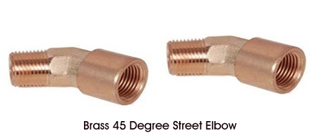Brass 45 Degree Street Elbow