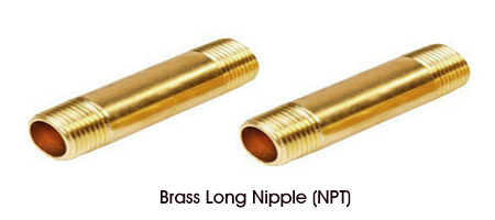 Brass Long Nipple NPT